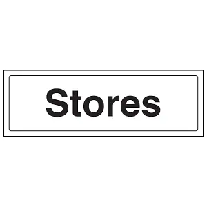 Stores - General Door / Wall Shop Sign - Adhesive Vinyl 300x100mm (x3)