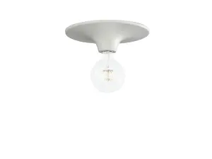 Luminosa Vesevus Simple Ceiling Lamp, White, E27