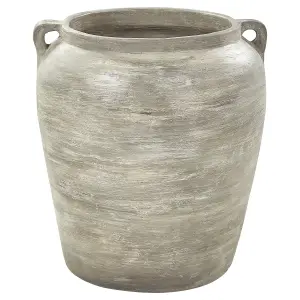 Terracotta Plant Pot 40 cm Grey KERRIA