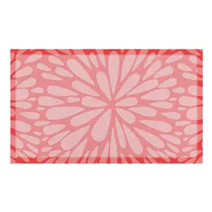 Pink Petals Indoor & Outdoor Doormat - 70x40cm