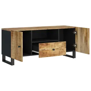 Berkfield TV Cabinet 105x33.5x46 cm Solid Wood Mango&Engineered Wood