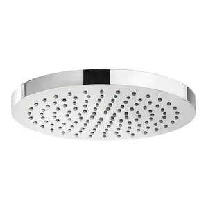 Newark Round Chrome ABS Plastic Shower Head (W)200mm