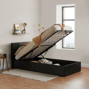 Birlea Berlin Single Ottoman Bed Brown