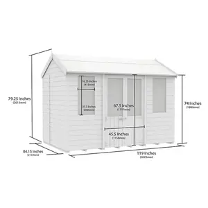 DIY Sheds 7x10 Apex Summer Shed