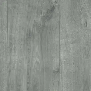 Grey Wood Effect Flooring, Contract Commercial Heavy-Duty Vinyl Flooring with 3.8mm Thickness-11m(36'1") X 3m(9'9")-33m²