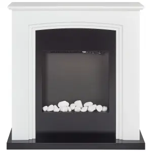 Electric Fireplace Heater NYIRI White