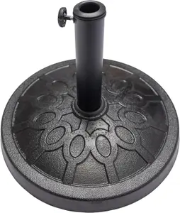 Black Stone Heavy Duty 12 KG Resin Parasol Base