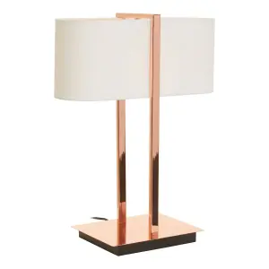 Interiors by Premier Lilian Copper Finish Table Lamp