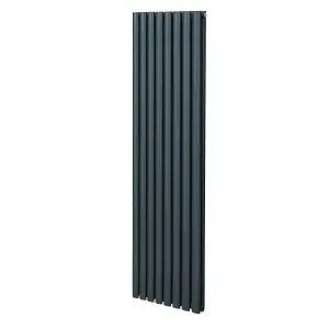 Oval Radiator - 1800 x 480mm - Anthracite