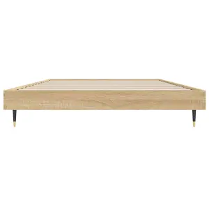 Berkfield Bed Frame Sonoma Oak 100x200 cm Engineered Wood