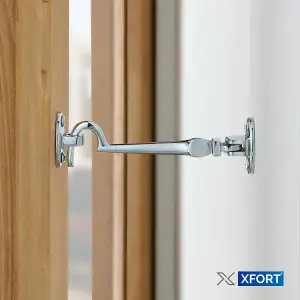 XFORT 100mm Polished Chrome Cabin Hook