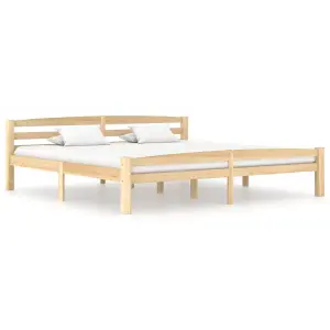 Berkfield Bed Frame Solid Pinewood 200x200 cm