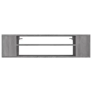 Berkfield Hanging TV Cabinet Grey Sonoma 100x30x26.5 cm Engineered Wood