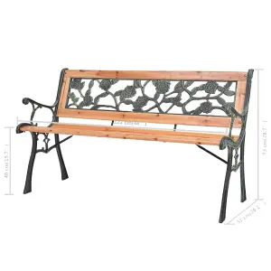 Berkfield Garden Bench 122 cm Wood