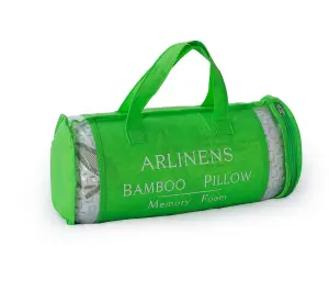 Bamboo Pillow Shredded Memory Foam Anti-Bacterial Orthopedic Head Neck Support Pillow