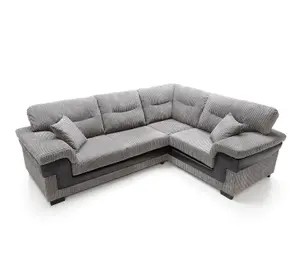 Samson Corner Sofa in Grey Right Facing