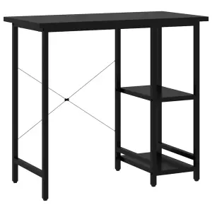 Berkfield Computer Desk Black 80x40x72 cm MDF and Metal