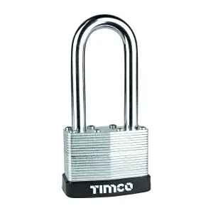 Timco - Laminated Padlock Long Shackle (Size 50mm - 1 Each)