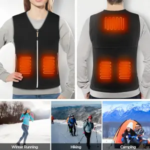 Smart Electric Heating Vest with Temperature Control L