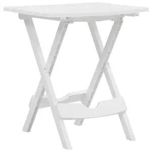 Berkfield Folding Garden Table 45.5x38.5x50 cm White