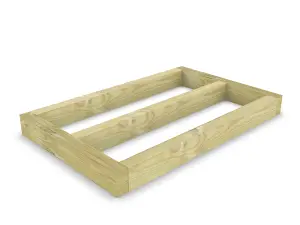 Wooden shed bases 5x3 (W-147cm x D-94cm), made of 38mm x 140mm