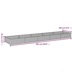 Berkfield Garden Raised Bed 482x100x36 cm Corten Steel