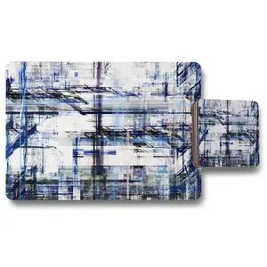 Blue Grunge Pattern (Placemat & Coaster Set) / Default Title