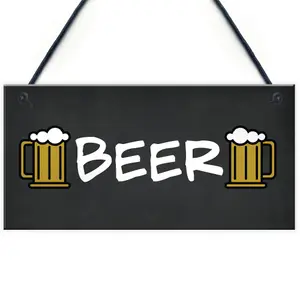 Sign Hanging Home Bar Man Cave Pub Garage Sign Gift Bar Decor