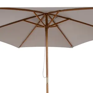 Lakewood 300cm Market Parasol Light Grey