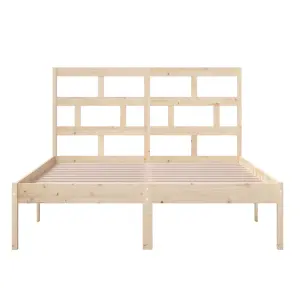 Berkfield Bed Frame Solid Wood Pine 120x200 cm