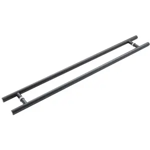 AFIT Matt Black Guardsman Pull Handles - Back to Back 1200 x 32 x 1000mm