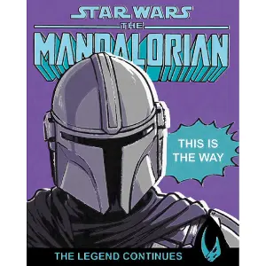 Star Wars: The Mandalorian This Is The Way Canvas Print Purple/Blue/Black (40cm x 50cm)