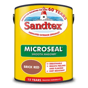 Sandtex Brick red Masonry paint, 5L