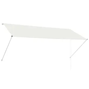 Berkfield Retractable Awning 300x150 cm Cream