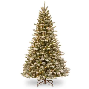 7.5ft Snowy Sheffield Spruce Artificial Christmas Tree with 700 Warm White LEDs 6ft