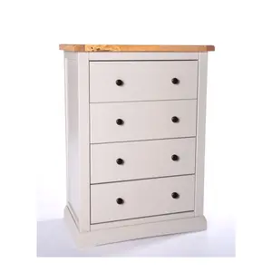 Loreo 4 Drawer Chest of Drawers Brass Knob