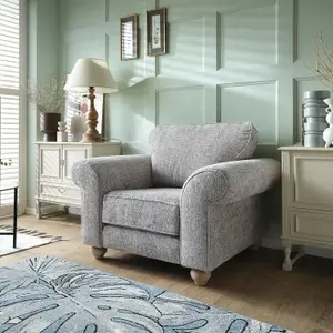 Ingrid Collection Armchair in Ash Grey