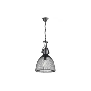 Luminosa Grammy Dome Pendant Ceiling Light, Black