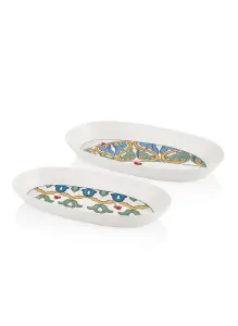 Rozi Limoncello Collection Oval Platters, Set of 2