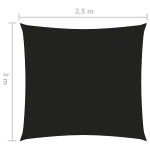 Berkfield Sunshade Sail Oxford Fabric Rectangular 2.5x3 m Black