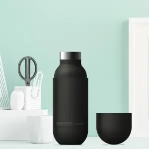 Orb Stainless Steel Insulated Water Bottle Black 400ml