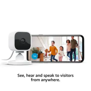 Blink Wi-fi Indoor Swivel & tilt Smart camera in White, Pack of 2