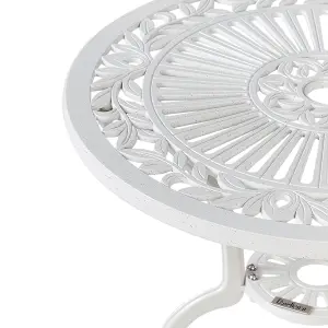 Garden Table Metal White DASCIO