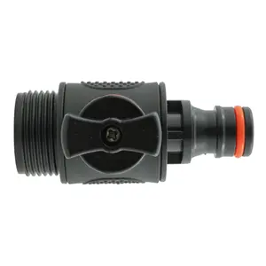 Garden Watering Hose/irrgation Flow Control Valve Male-femaleclick-Lock/Thread (Male Thread-Male Click-Lock)