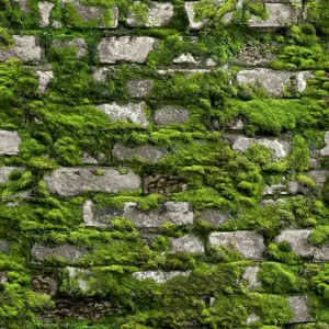 Galerie Green Stone Optic Wallpaper