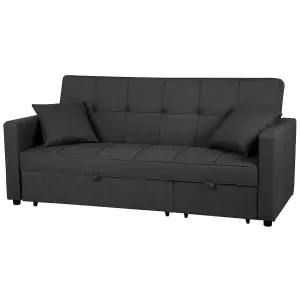 Beliani Modern Sofa Bed GLOMMA Dark Grey