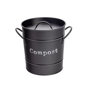 Harbour Housewares - Vintage Metal Kitchen Compost Bin