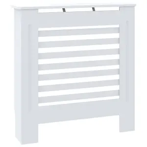 Berkfield MDF Radiator Cover White 78 cm