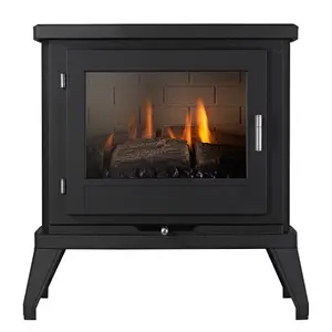 Focal Point Svelvik Flueless Black Gas Stove FPFBQ585