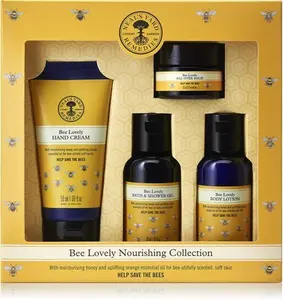 Neal's Yard Remedies | Bee Lovely Nourishing Collection | Set Of Hand Cream, Shower Gel, Body Lotion & All Over Balm | Gifts For Women | Pack Of 4